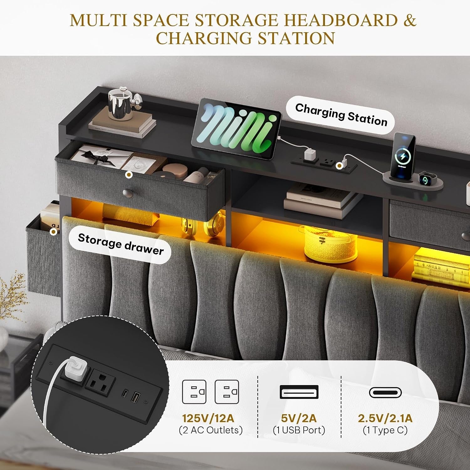 king-size-bed-frame-with-2-storage-drawers-and-charging-station