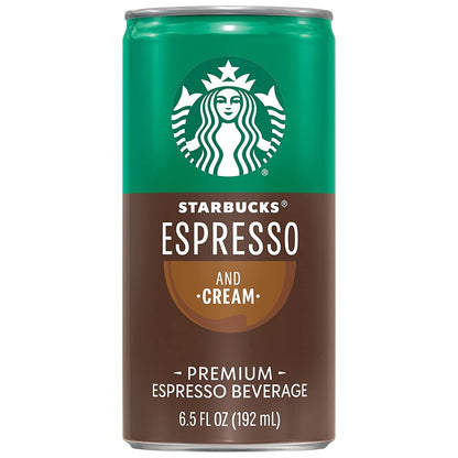 Starbucks Espresso & Cream, 6.5 Fl Oz Cans (Pack of 12)5