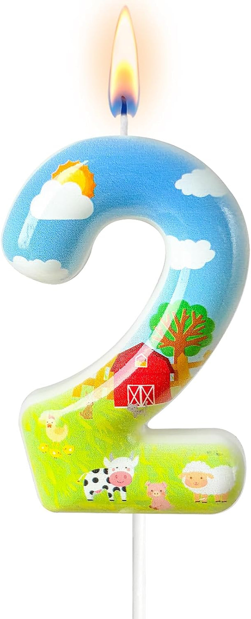 farm-theme-number-2-birthday-candle-barnyard-cake-topper-for-boys-girls-farm-party-cake-decoration
