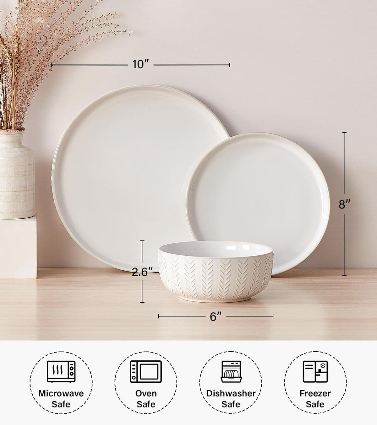 24-piece-dinnerware-sets-for-8-farmhouse-style-stoneware-plates-and-bowls-sets-scratch-resistant-dishwasher-safe-embossed-boho-ceramic-dish-set-stack-compactly-dishware-ivory-white