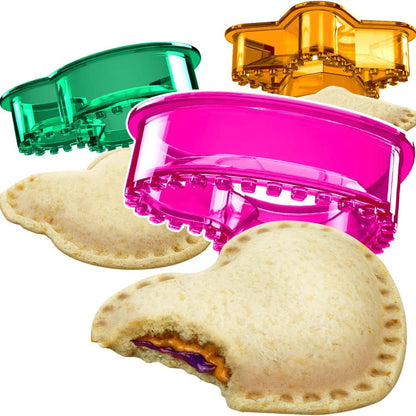Sandwich Cutter and Sealer - Crustless Sandwich Maker (Heart, Star, Mouse) | Great for Lunchbox and Bento Box - Boys and Girls Kids Lunch - Sandwich Cutters for Kids1