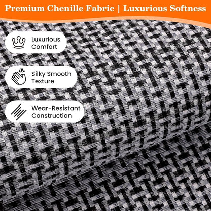 Chenille Kitchen Rug, Kitchen Mat for Floor, 32'' X 20'', Grey | Absorbent Chenille, Non-Slip Backing, Machine Washable, Ideal for Kitchen Sink, Entryway, Laundry Room & Office3