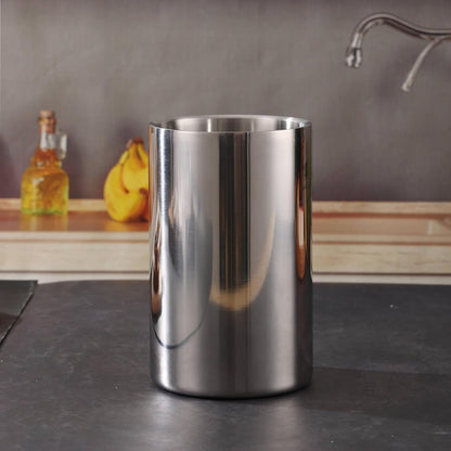 Double Wall Utensil Holder, 304 Stainless Steel Sleek Holder for Countertop7
