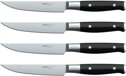 Ninja K32004 Foodi Neverdull System 4-Piece Steak Knife Set, Premium, German Stainless Steel, Black1