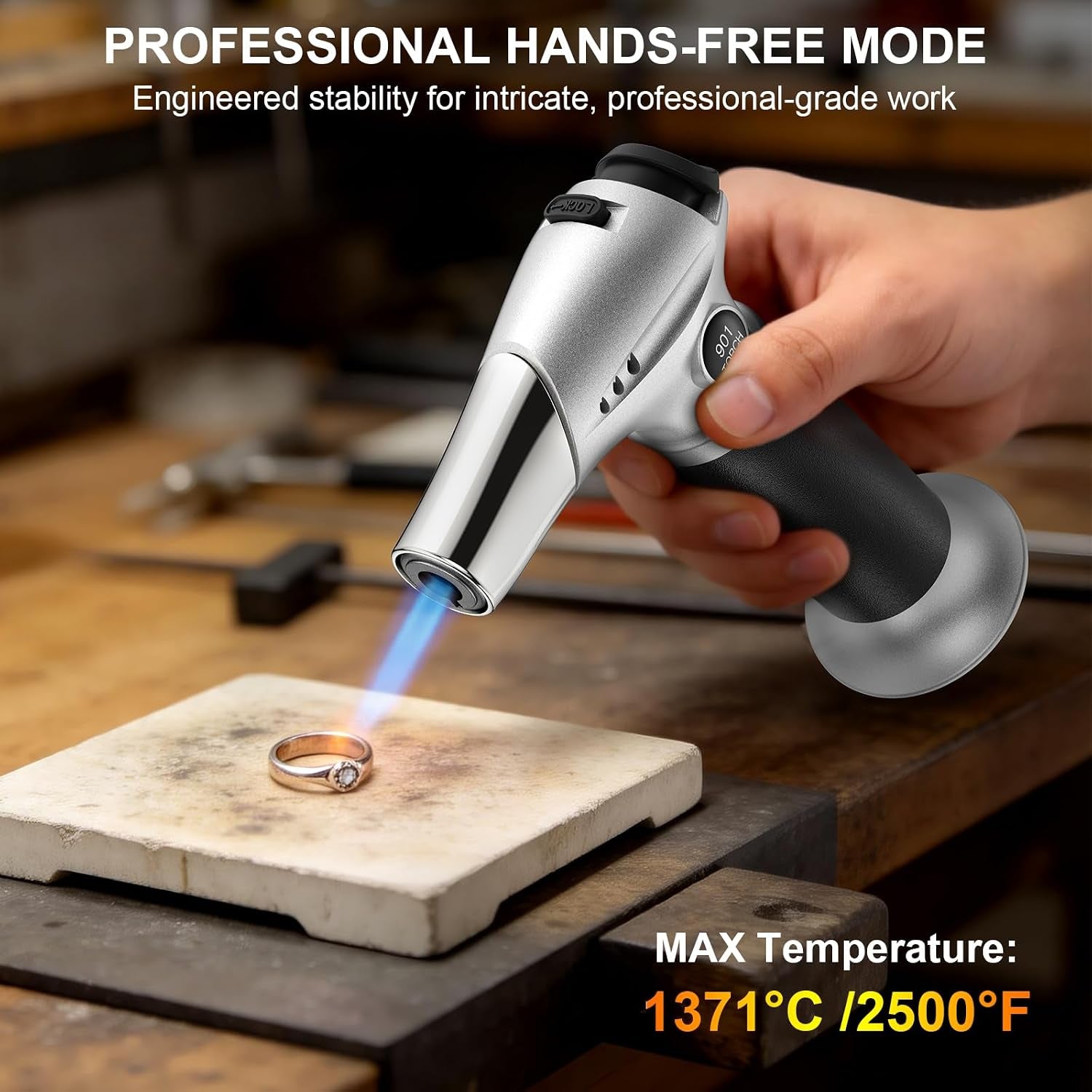 kitchen-butane-torch-with-safety-lock-for-baking-crafts-steak-2500-f-adjustable-continuous-flame-one-button-piezo-ignition-ergonomic-comfort-grip-3-refill-adaptersbutane-not-included