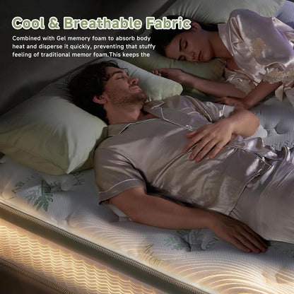 Full Size Mattress 12 Inch, Medium Firm Memory Foam Hybrid Mattress with Individual Pocket Spring - Pressure Relief, Motion Isolation, Cool Sleep, 54" X 75"6