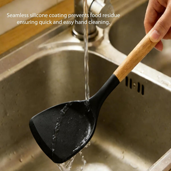 Silicone Utensils Set for Cooking - 12 Piece Set&Bpa Free（Black）8