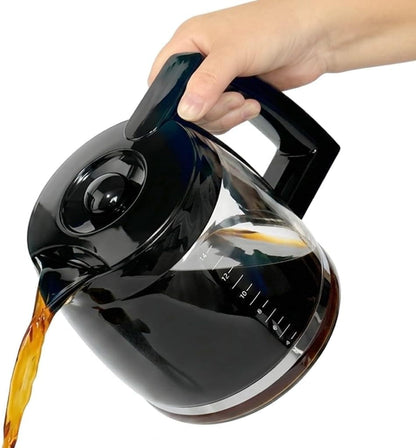 14-Cup Coffee Carafe Replacement for Cuisinart Coffeemaker Pt. DCC-2200RC | Fits DCC-3200, DCC-3200P1, DCC-2200, DCC-2600, DCC-2800, DCC-1800FR CBC-7000PCFR, CBC-7400PC Series4