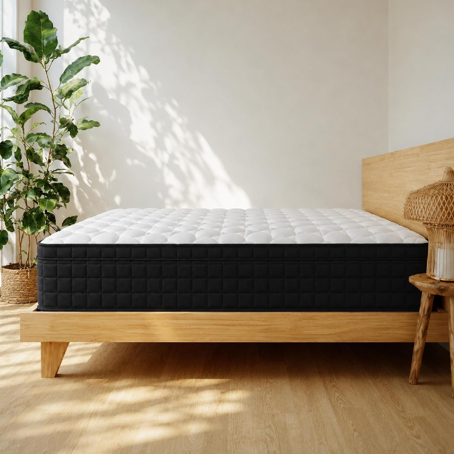 full-size-12-inch-hybrid-innerspring-mattress-individual-pocket-coils-gel-memory-foam-medium-soft-black-white-cover-fiberglass-free-certipur-us-certified-compressed-bed-in-a-box-54-x-75