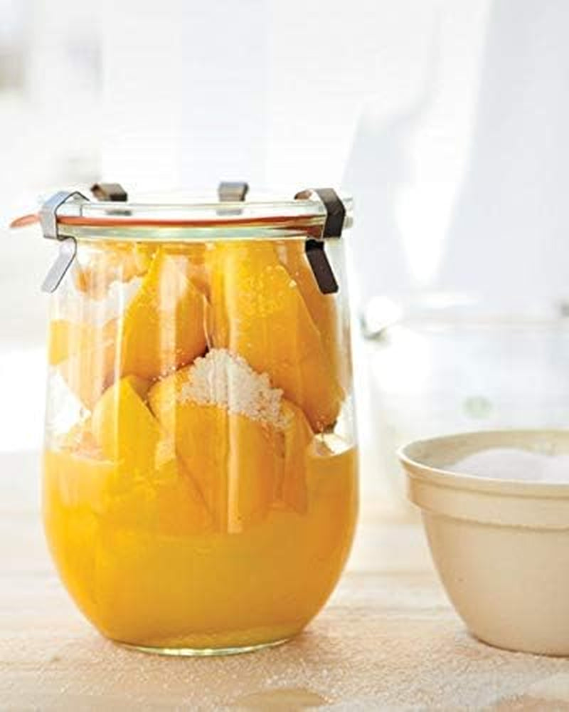 tulip-jar-sour-dough-starter-jars-for-sourdough-1-x-745-large-clear-jar-with-wide-mouth-1-liter-includes-glass-lid-rubber-seal-and-steel-clips
