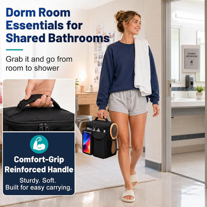 Dorm Room Essentials for Guys Girls, Quick Dry Mesh Shower Caddy Portable6