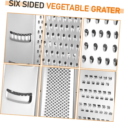 One Kitchen Tool Sided Vegetable Slicer Cheese Shredder Peeler Ginger Potato Cutter Garlic Grater Non-Slip Base Comfortable Handling9