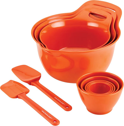 Pantryware Mixing Bowl Measuring Cup and Utensil Set, 10 Piece, Orange11