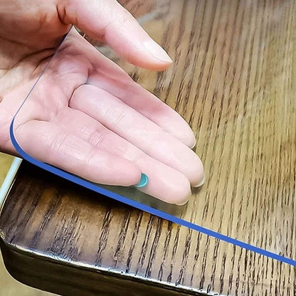 Clear Desk Mat 16X36 In, 1.5Mm Thick Plastic Table Cover Protector | Non-Slip Waterproof PVC Table Protector, Cut to Size, Spill-Stain-Scratch Proof, Fits Kitchen, Dining Table, Dresser, Desk1