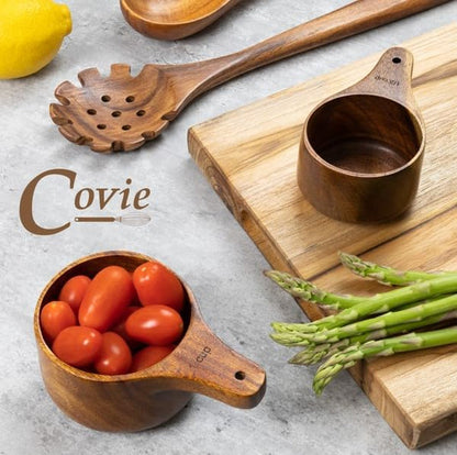 Wooden Measuring Cups and Spoons Set - Cute Measuring Cups, Wood Kitchen Accessories7