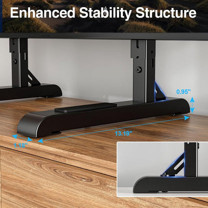 Universal TV Stand for 19-75 Inch LCD LED Tvs, Height Adjustable TV Legs Replacement Hold up to 110 Lbs, Table Top TV Stand Base, Max VESA 800X600Mm5