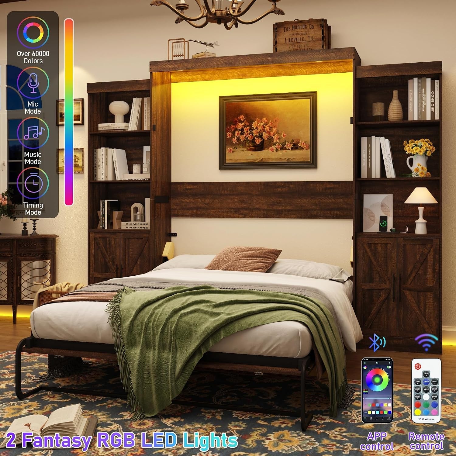 queen-size-murphy-bed-w-2-storage-cabinet-2-led-light-farmhouse-wood-hidden-foldable-wall-bed-frame-storage-bed-cabinet-for-bedroom-office-space-saving-no-box-spring-needed-brown