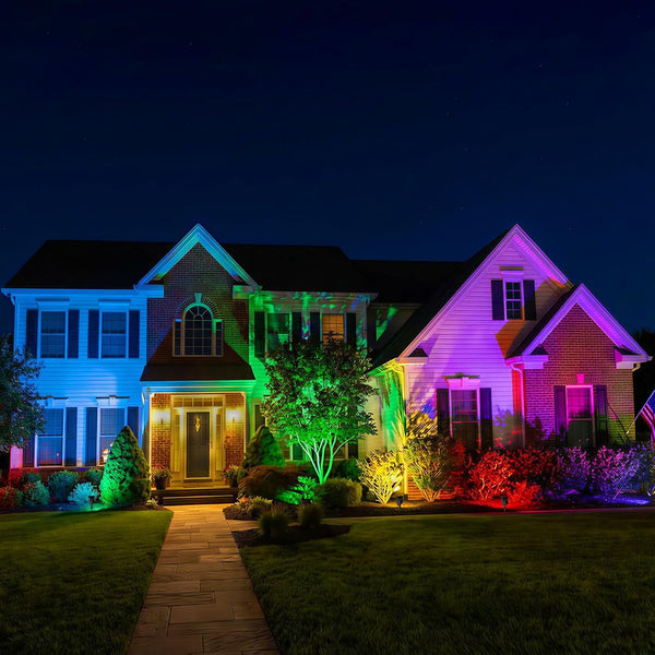 Halloween Solar Spot Lights Outdoor Ideal Xmas Decor for Landscape-Rgb-2P5