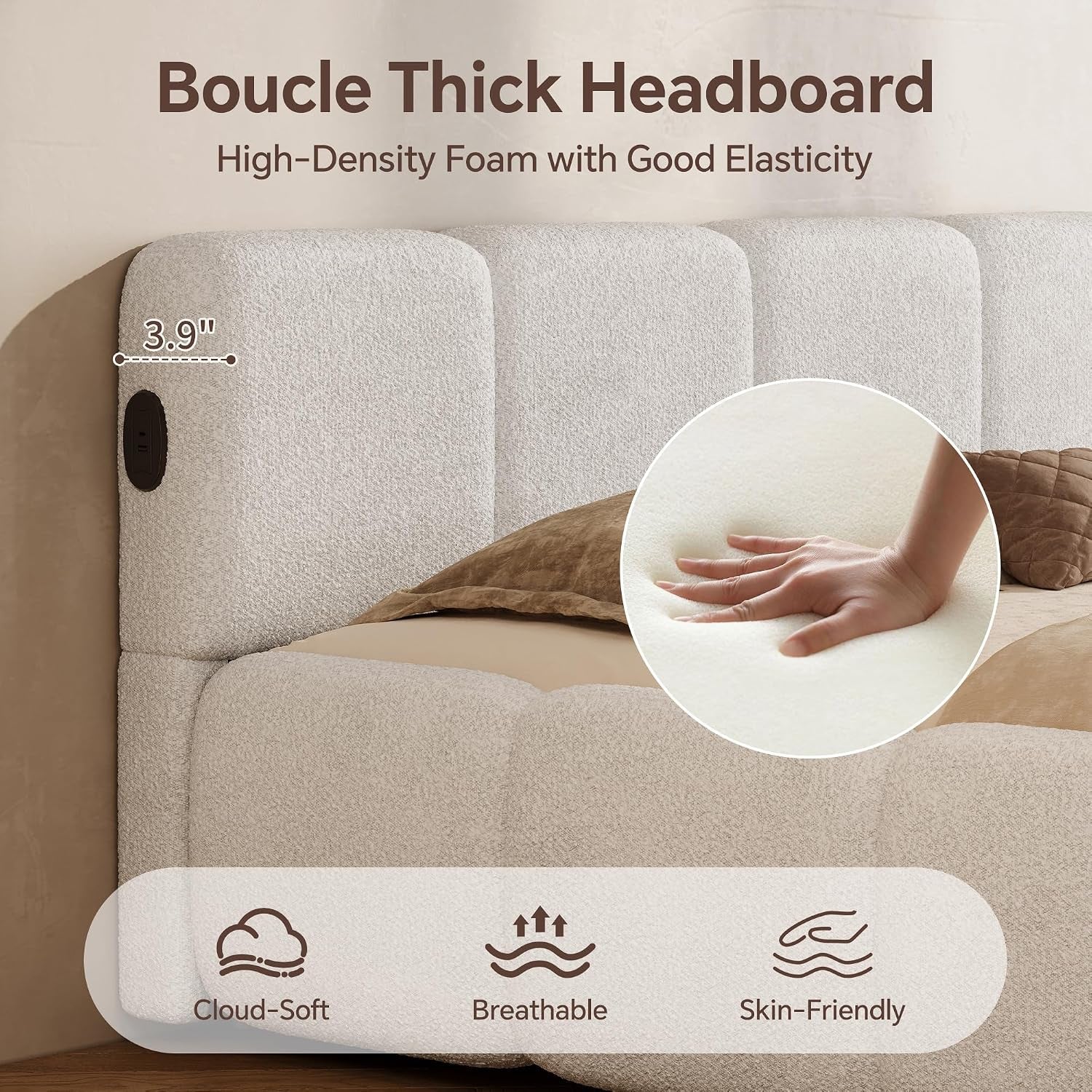 full-size-cloud-boucle-upholstered-platform-bed-frame-w-usb-ports