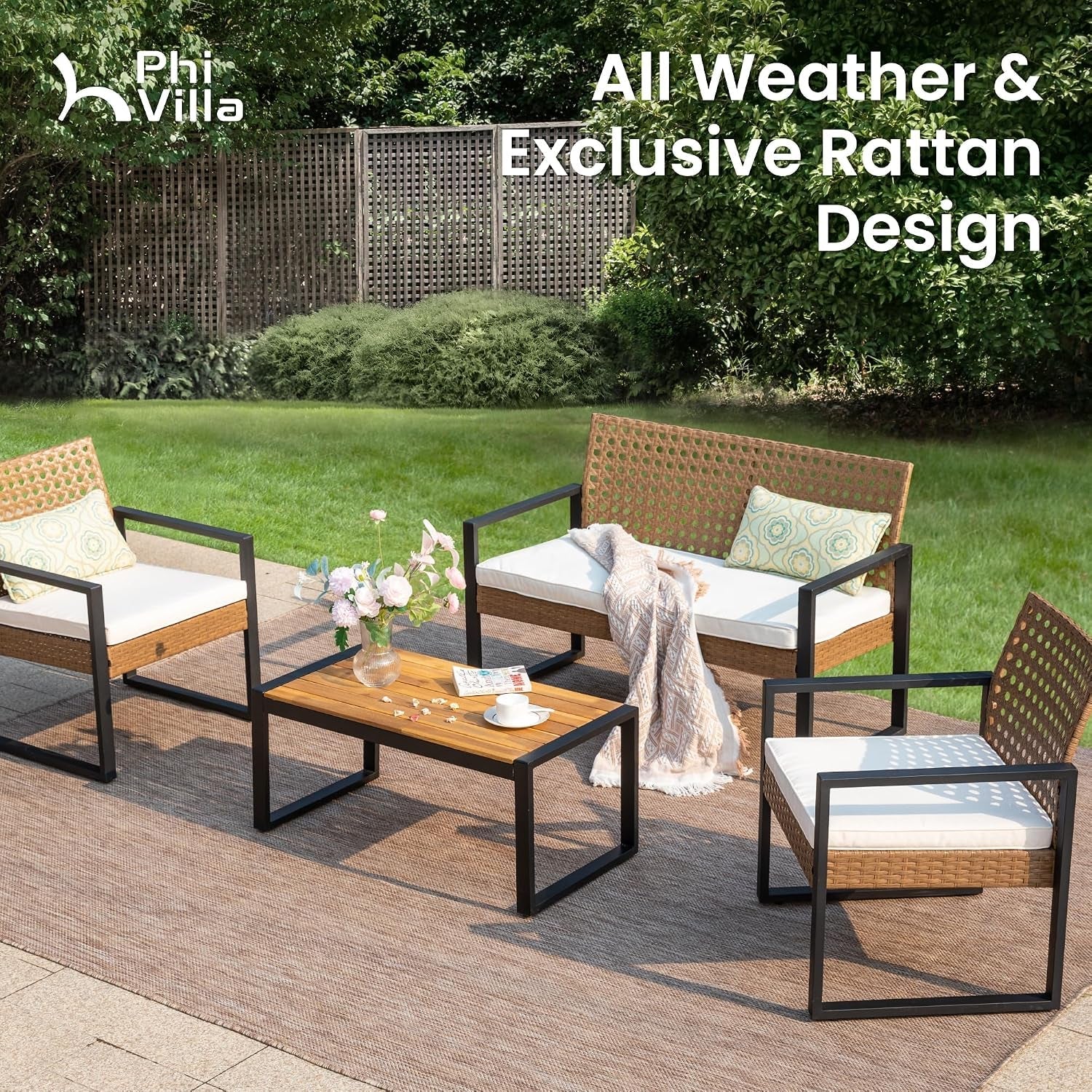 4-piece-brown-wicker-patio-furniture-set-with-beigeround-hole
