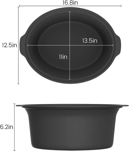 Slow Cooker, Extra Large 10 Quart Digital Programmable Slow Cookers with Timer, Dishwasher Safe Glass Lid & Crock, Kitchen Appliance for Families and Gatherings, Black4