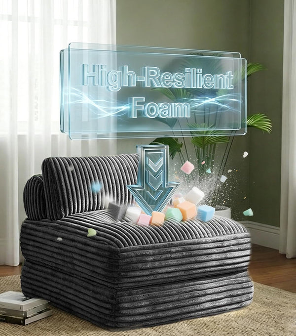 3-In-1 Folding Sofa Bed, 34" Detachable Foldable Chair Bed Sleeper7