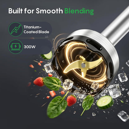 Immersion Blender Handheld, Hand Blender with Variable Speed Trigger | Anti-Scratch Stainless Steel Shaft, Stick Mixer for Soups, Shakes, Baby Food & Puree3
