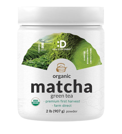 Organic Matcha Green Tea Powder, 2 Lb (907G) | First Harvest, Culinary Grade | Japanese Sourced Cafe Mix | Zero Sugar, Keto Friendly, Non-Gmo, Vegetarian1