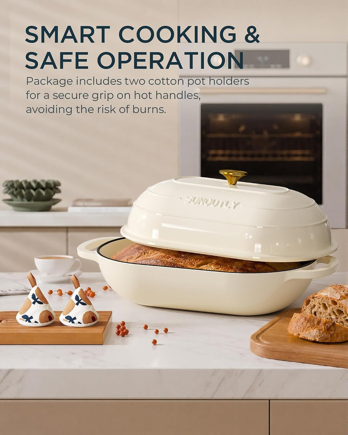 enameled-cast-iron-bread-oven-5qt-cast-iron-dutch-oven-for-homemade-sourdough-bread-baking-oval-bread-pot-with-dome-lid-cotton-potholders-cream-white