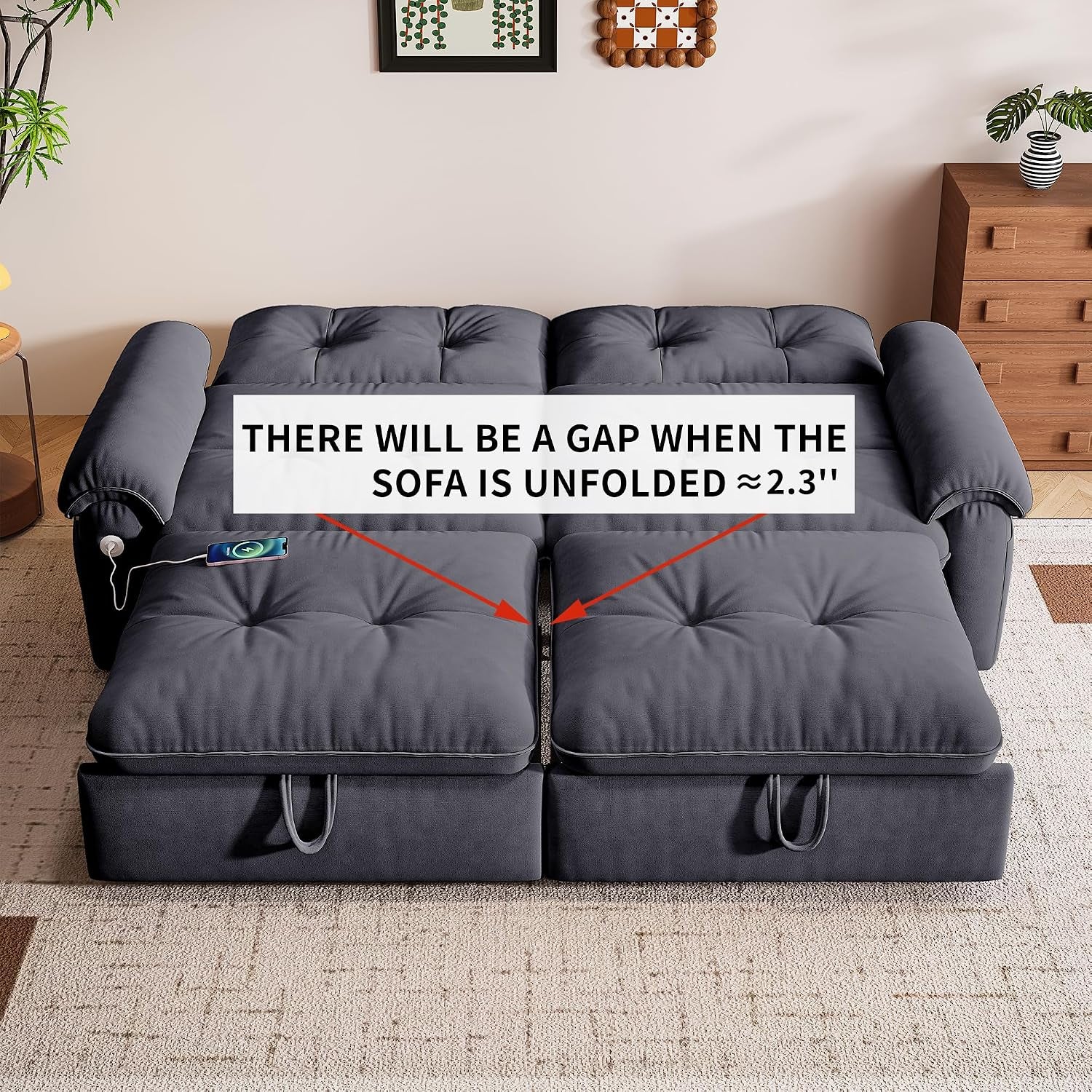 77-queen-size-sofa-bed-loveseat-sleeper-sofa-with-pull-out-bed-pockets-and-usb-modern-2-seater-convertible-small-couch-for-living-room-bedroom-apartment-gray