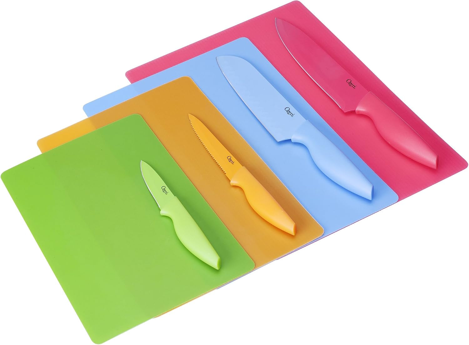 17-piece-color-coded-stainless-steel-knife-cutting-mat-set-elite-chef-set-includes-5-knives-kitchen-shears-a-vegetable-peeler-and-knife-sharpener-with-color-matching-cutting-mats