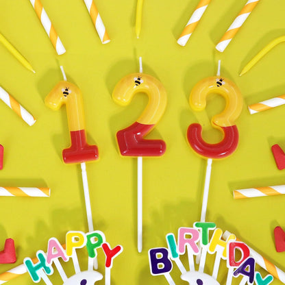 Yellow Bear Themed Number 1 Candle 1St Birthday Decorations for Boy/Girl6