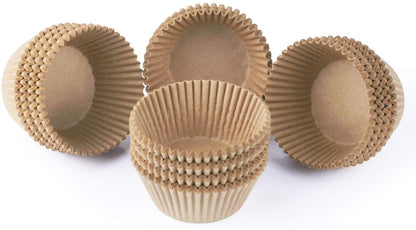 Standard Natural Cupcake Liners 500 Count, No Smell, Grease-Proof Paper Muffin Liners, Food-Grade Baking Cups for Cupcakes, Muffins, Nuts | Unbleached, No Smell, Greaseproof Natural Paper Cupcake Wrappers, Food-Grade Baking Cups Perfect for Cupcakes & Muffins5