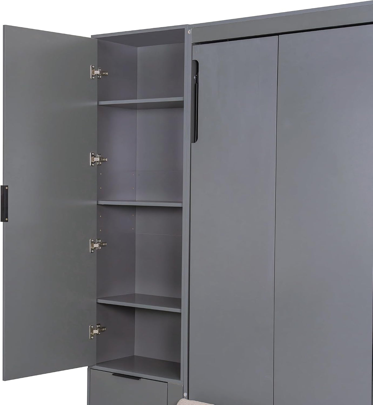 queen-size-foldable-murphy-bed-with-sofa-and-desk-wall-cabinet-bed-with-hydraulic-storage-shelves-drawers-led-usb-lighting-dark-gray-panel-beige-sofa