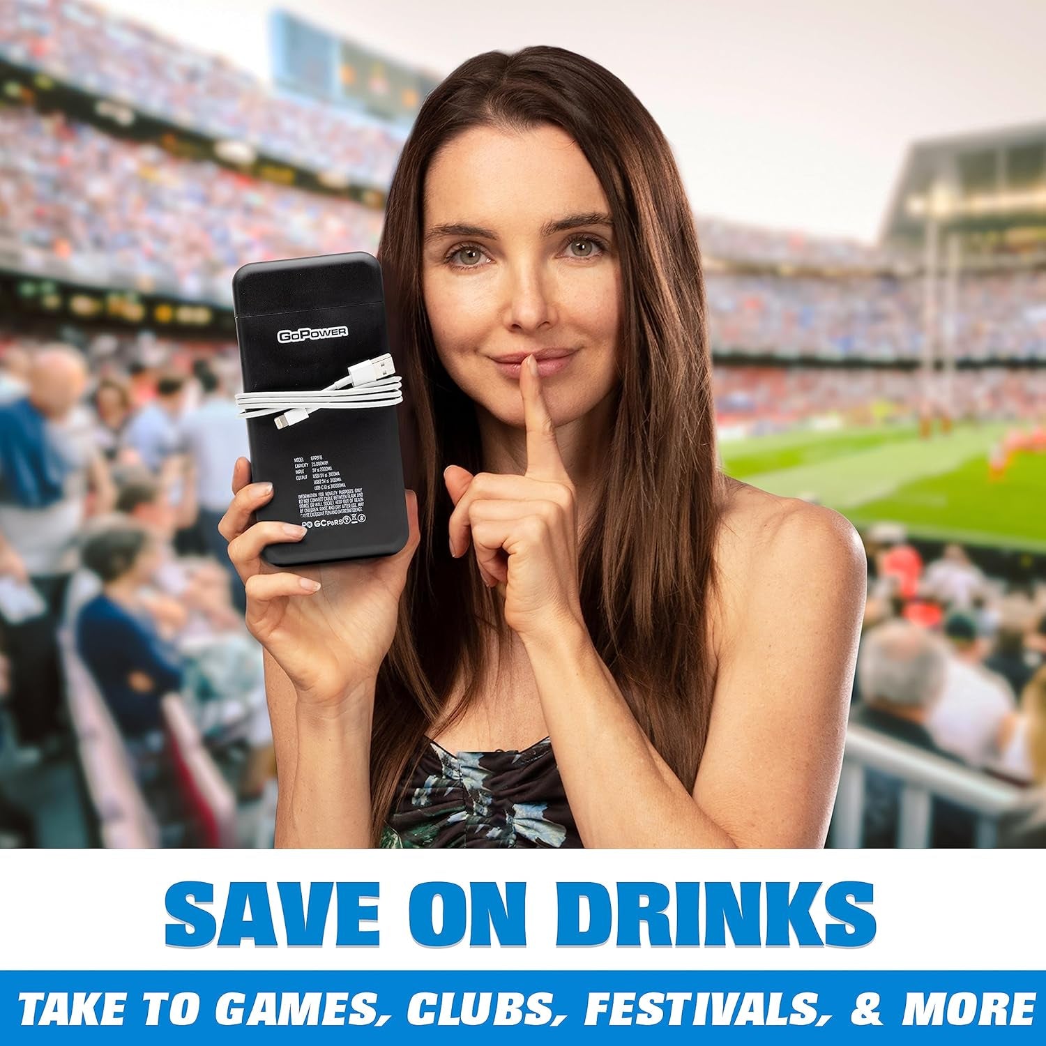 power-bank-flask-8-oz-hidden-alcohol-travel-flask-secret-liquor-container-for-beaches-cruises-and-sports-events-includes-funnel-spout
