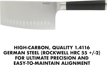 6.5-Inch Forged Cleaver Knife – High-Carbon 1.4116 German Steel Full Tang Kitchen Knife for Heavy-Duty Chopping and Slicing4