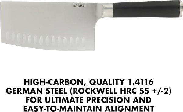 6.5-Inch Forged Cleaver Knife – High-Carbon 1.4116 German Steel Full Tang Kitchen Knife for Heavy-Duty Chopping and Slicing4