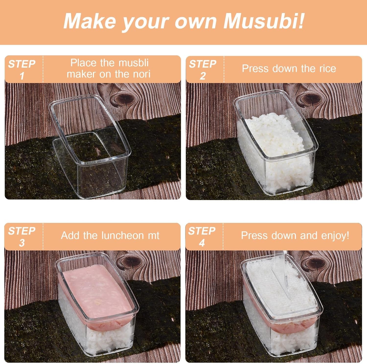 3-piece-clear-musubi-maker-kit-with-luncheon-meat-slicer-non-stick-onigiri-press-mold-bpa-free-sushi-mold-for-hawaiian-musubi