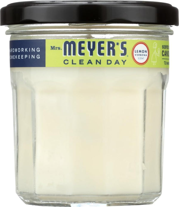 CLEAN DAY Lemon Verbena Soy Candle, Garden-Inspired Aromatherapy Homekeeping, 35 Hour Burn Time, Made with Essential Oils, 7.2 Oz Large Glass Jar Candles (Pack of 2)3
