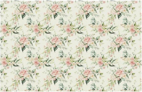 Vintage Floral Tablecloth, Spring Watercolor Vintage Elegant Pink Flower Boho Rectangular Waterproofing Clean Easy Tablecloth for Kitchen Restaurant Outdoor Picnic Party55X75In2