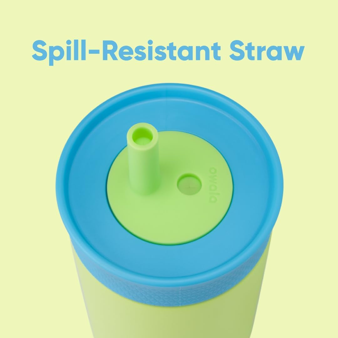 owala-tumbler-kids-stainless-steel-water-bottle-12-oz-turtley-awesome-insulated-spill-resistant-lid-reusable-straw-double-wall-vacuum-insulation-cup-holder-friendly
