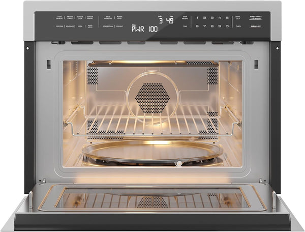 24 Inch Built-In Oven and Microwave Combination with Broil and Convection Heating, Soft Close Door, 1000 Watt Power with NEMA 5-20P Plug, Stainless Steel Finish, Touch Control LCD Display7