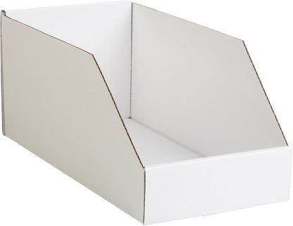 Hudson Exchange 6X12X5.5" (25 Pack) Corrugated Parts Bin Box for Storage & Organization, White1