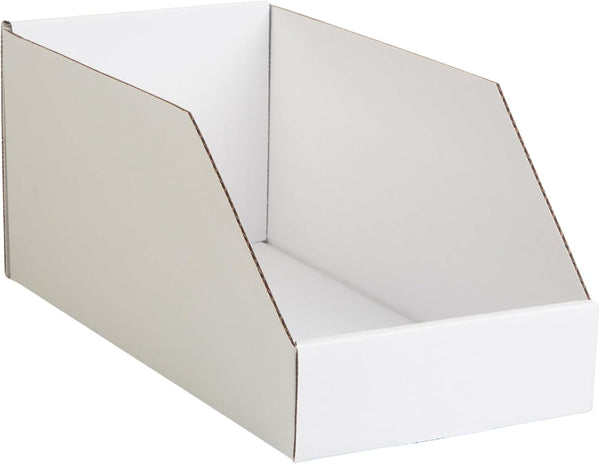 Hudson Exchange 6X12X5.5" (25 Pack) Corrugated Parts Bin Box for Storage & Organization, White1