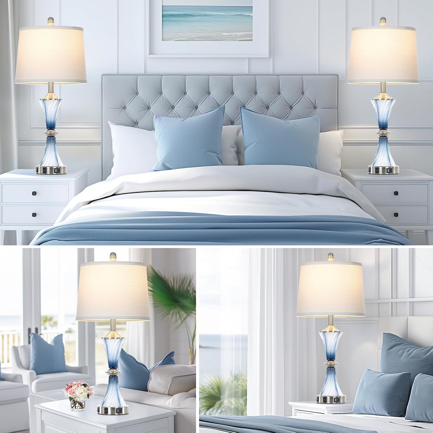 blue-glass-table-lamp-set-of-2-with-usb-c-a-ports-ac-outlet-bedside-lamp-modern-bedroom-lamps-coastal-lamp-for-night-stands-bedroom-living-room-nightstand-lamp-led-bulbs-included