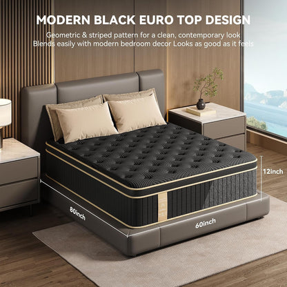 Mattress Queen Size, 12 Inch Queen Hybrid Mattress in a Box7