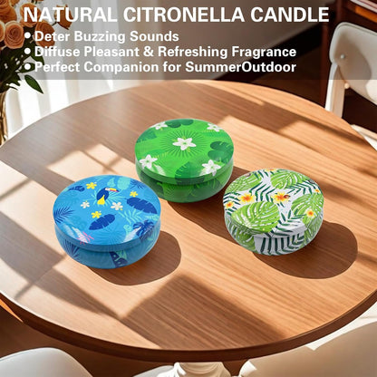 Citronella Candles Outdoor, 12 Oz Large Citronella Candles for Patio 3 Pack, 240-Hour Total Burn Time, Natural Soy Wax Outdoor Candle for Backyard, Deck, Garden, Camping, Summer Parties2