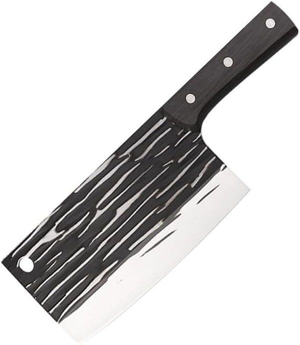 Meat Cleaver, 7.5 Inch Kitchen Cleaver Chopping Slicing Dual-Purpose Forged Knife Chinese Cooking Knife with Wood Handle Meat Fish Cutting Tools1