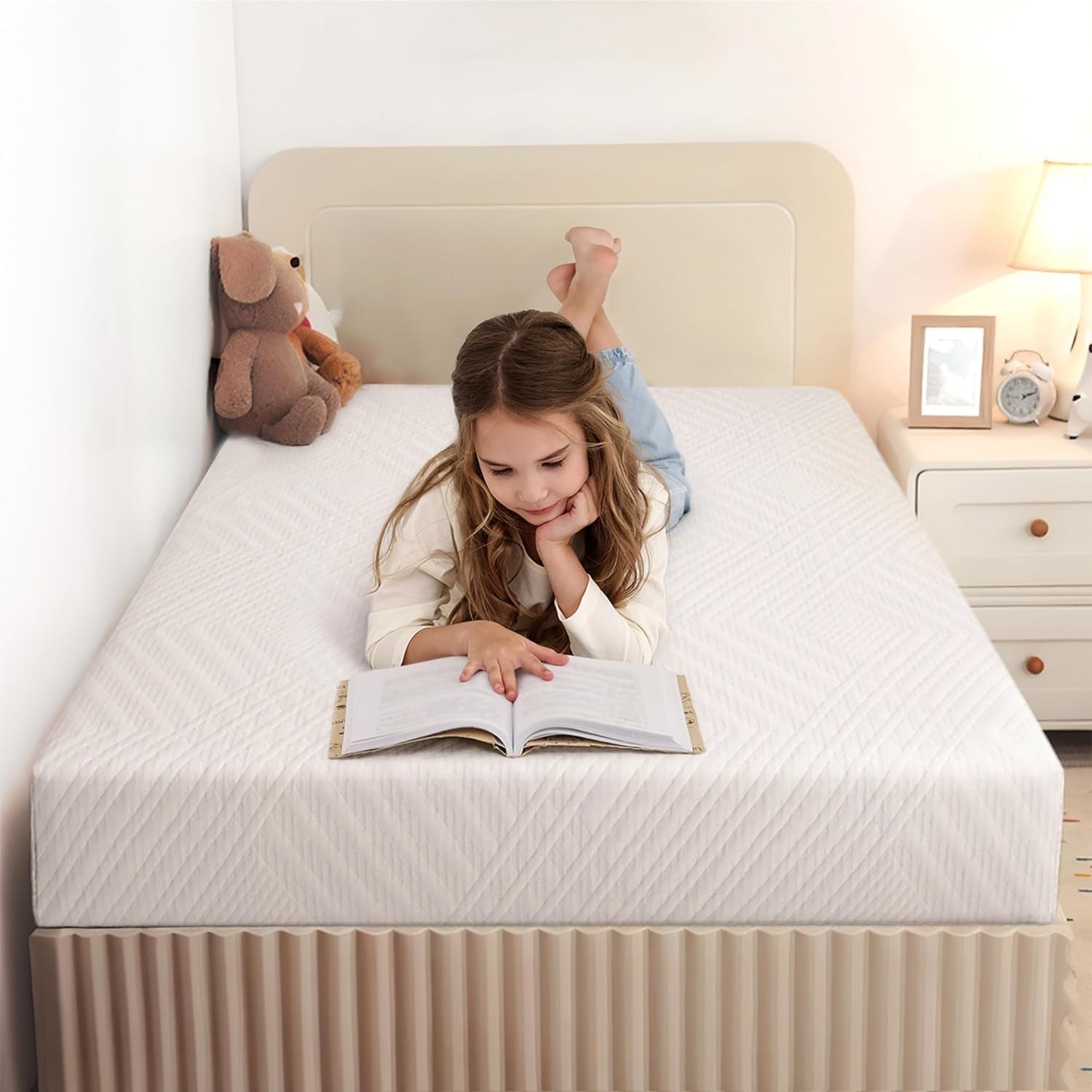 8-inch-twin-mattress-for-kids-green-tea-memory-foam-medium-firm-bed-in-a-box-green-tea-gel-for-cool-sleep-pressure-relief-single-mattress-for-daybed-bunk-individual-certipur-us-75x38
