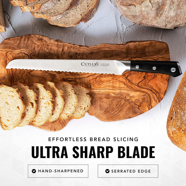 Bread Knife, 10" Serrated Knife for Sourdough & Homemade Bread3